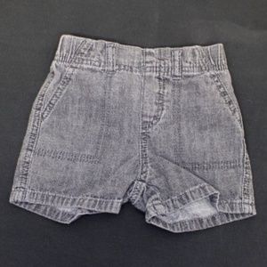Black Acid Wash Shorts